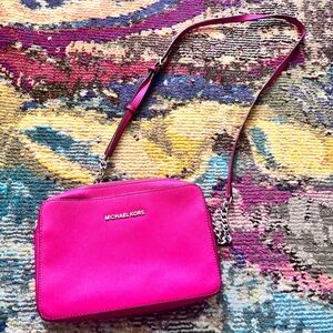 Michael Kors Hot Pink Crossbody Bag
